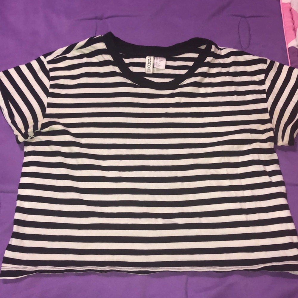 Basic Striped Crop Top